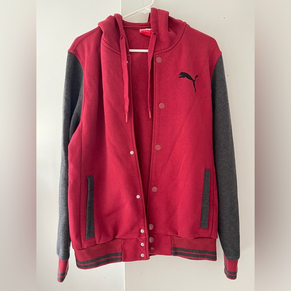 Puma men’s thick hoodie cardigan size M